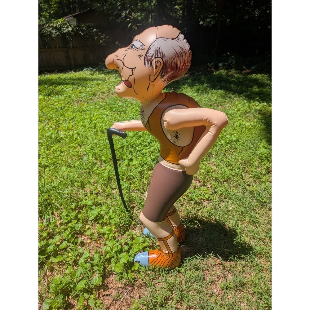 Vintage 1998 Over The Hill 3' Inflatable Party Doll Gag Gift Funny Old Man